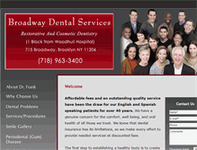 Tablet Screenshot of dentist-brooklyn-ny.com